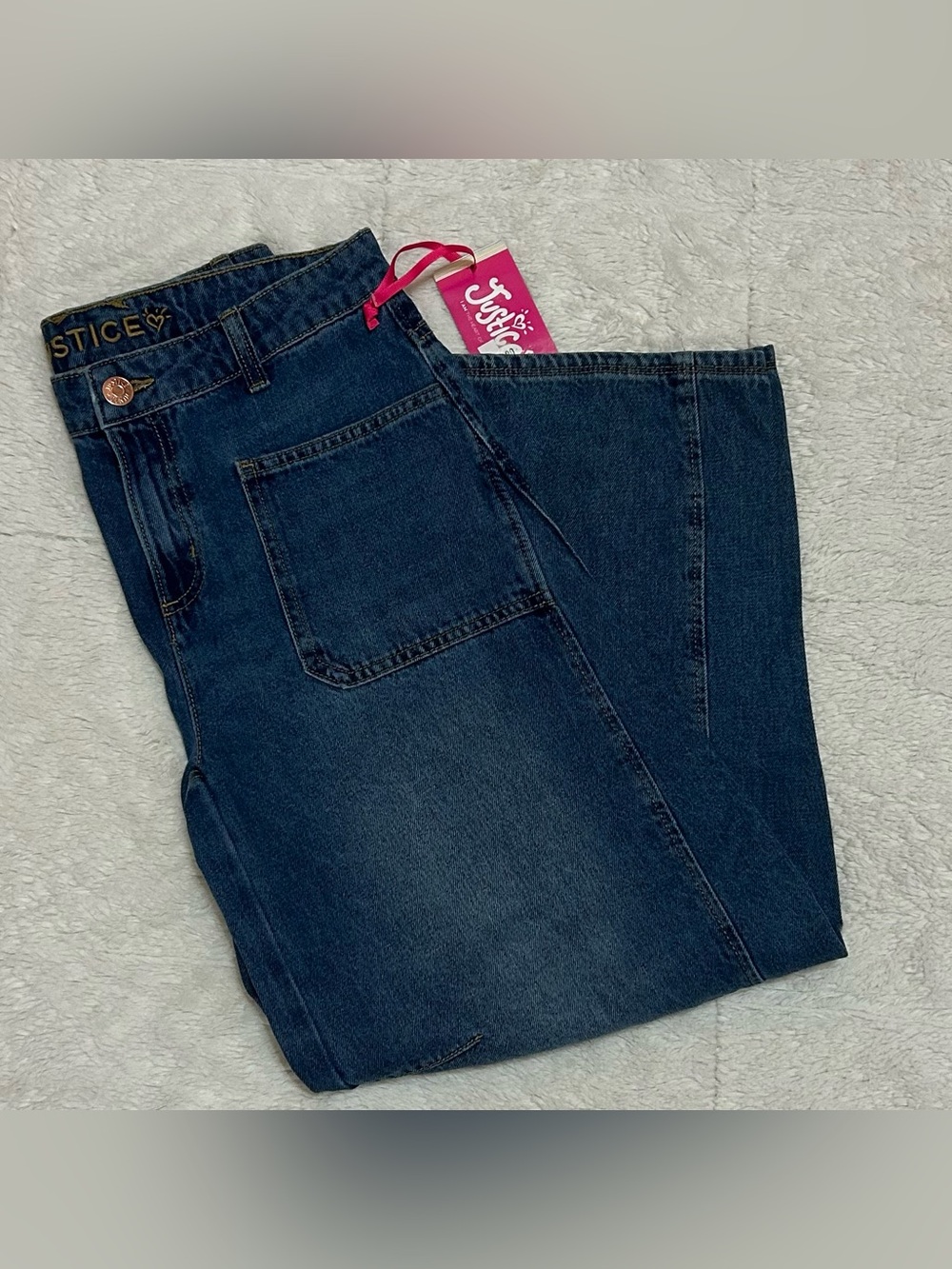 Justice Girl's Barrel Jean, Size 18